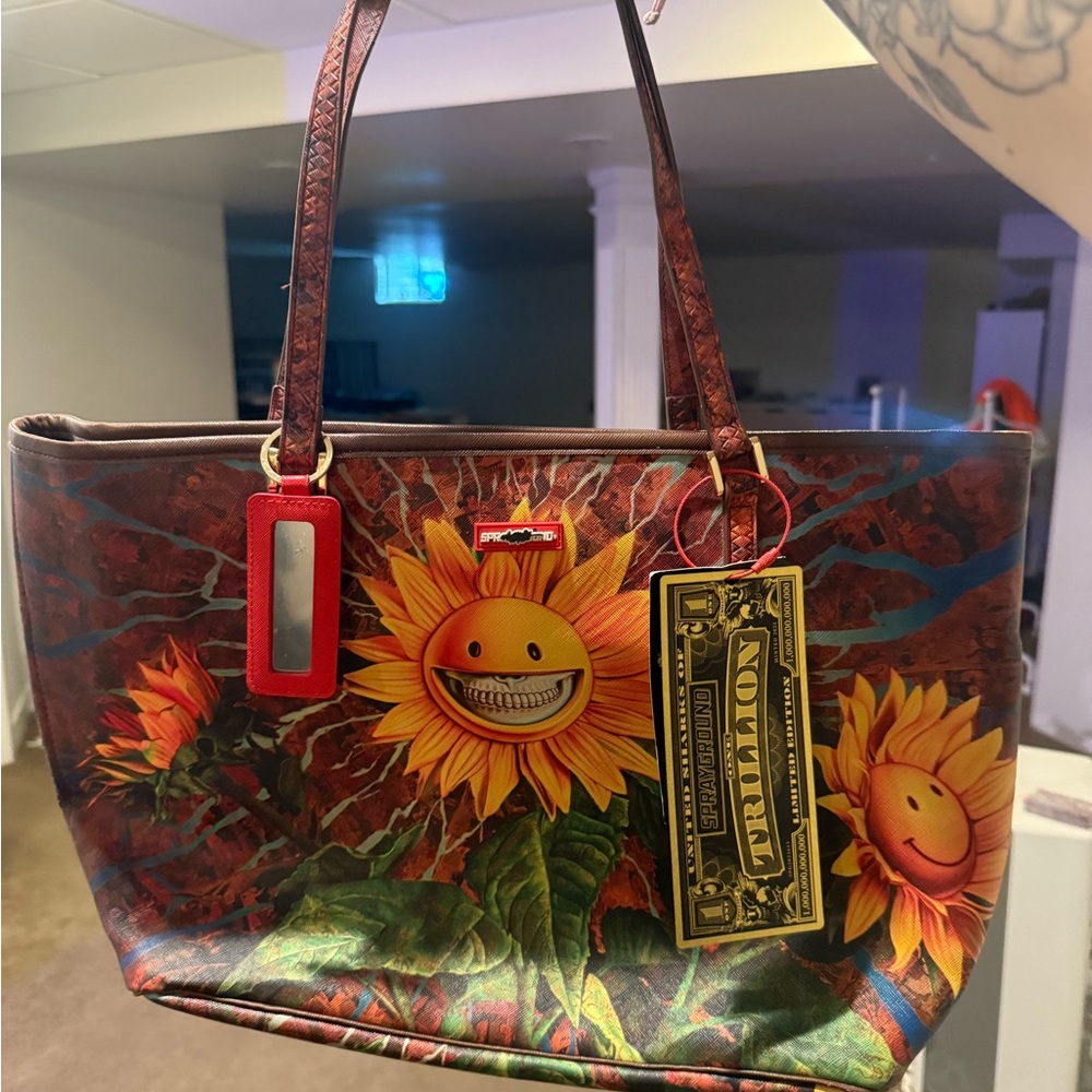 sunflower spraygrounds bag